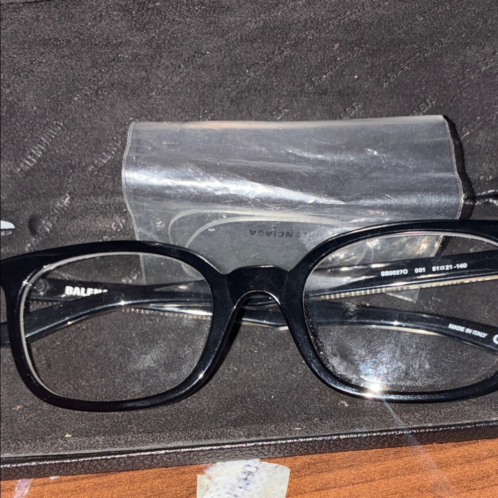 Balenciaga Glossy Black Eyewear